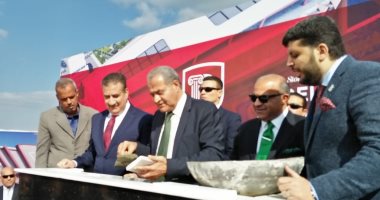 صور.. وزير التموين ومحافظ المنوفية يضعان حجر أساس المنطقة التجارية ببركة السبع