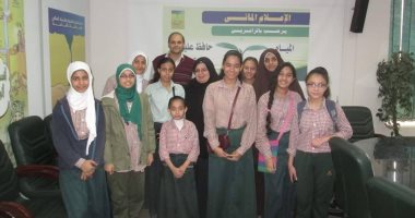 اﻹعلام المائى يوعى طالبات مدرسة عبد الله بن رواحة بنات بالجيزة بترشيد المياه