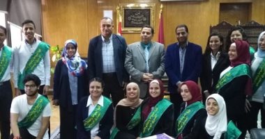 صور.. افتتاح الأسبوع البيئى بكلية السياحة والفنادق بجامعة الفيوم