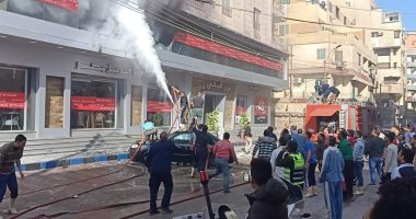 السيطرة على حريق بأحد المعارض فى بنى سويف قبل امتداده لبرج سكنى