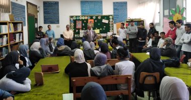 صور .. الإنتماء والمواطنة برنامج تدريبى لجامعة قناة السويس بمدرسة المستقبل