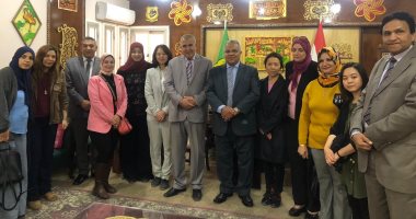 مدير تعليم الإسماعيلية يستقبل وفد الجايكا وممثلى وحدة مشروع المدارس اليابانية 