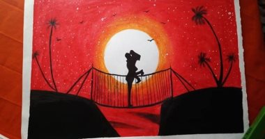 مريم من الإسكندرية تشارك موهبتها فى الرسم لـ"صحافة المواطن"