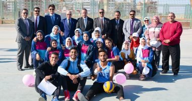 صور.. ختام مهرجان التميز الرياضى الثالث بجامعة السويس