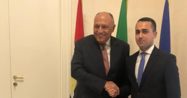 مباحثات ثنائية بين سامح شكرى ووزير الخارجية والتعاون الدولى الإيطالى