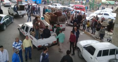 حملات مكبرة لرفع الإشغالات من الطرق والمحاور بقطاعات العاصمة.. صور