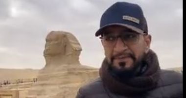 سأدعم سياحة مصر.. إبراهيم بهزاد يدعو لزيارة القاهرة من أمام الأهرامات.. فيديو