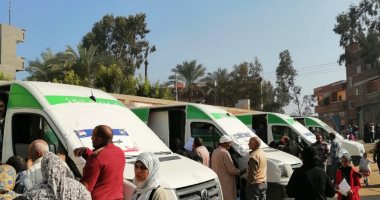  فحص 3000 مواطن خلال فعاليات القافلة الطبية الشاملة بقرية الضهرة بدمياط