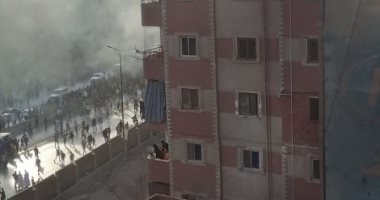 قارئ يرصد تصاعد أدخنة كثيفة بالطريق الدائرى بالخصوص