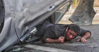 صور .. أحمد العوضى يكشف كواليس مسلسله الجديد شديد الخطورة 