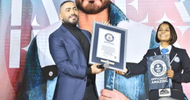تامر حسنى بعد دخوله موسوعة جينيس: بشتغل أكتر مابنام وربنا كافئنى على قد تعبى
