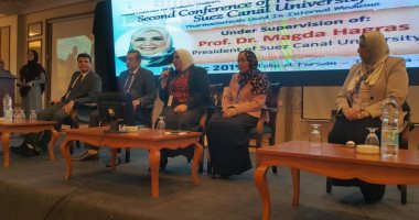 صور.. 100 بحث فى مؤتمر جامعة القناة وتدريب الطلاب على صناعة المنظفات والعطور