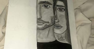 مريم 17 سنة تشارك "صحافة المواطن" بلوحات لموهبتها فى الرسم