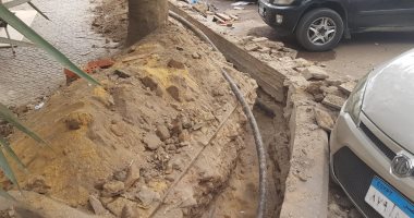 امسك مخالفة.. أين محافظ الجيزة من تكسير أرصفة شارع البطل بالمهندسين