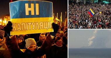 صور.. العالم هذا الصباح.. ثوران بركان فى نيوزيلندا وتصاعد أعمدة الدخان.. مسيرات احتجاجية فى كولومبيا احتجاجا على سياسات الرئيس إيفان دوكى.. مظاهرات حاشدة فى أوكرانيا قبل لقاء زيلينسكى وبوتين بقمة نورماندى