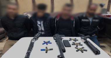 ضبط 3 بنادق و24 طلقة متنوعة داخل سيارتين ملاكى بأسيوط