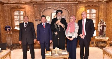 البابا تواضروس يستقبل سفير فنزويلا الجديد فى مصر.. صور