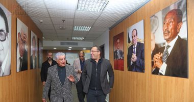 صور.. زاهى حواس يزور اليوم السابع ويكشف أسرارا جديدة عن التاريخ الفرعونى