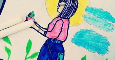 قارئة تشارك "صحافة مواطن" برسومات فنية تبرز موهبتها