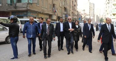 محافظ الجيزة يتفقد حاله النظافة والإشغالات ببولاق الدكرور