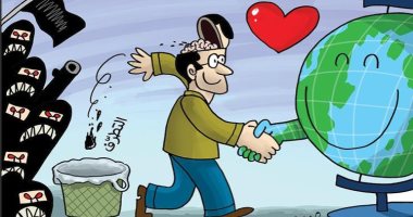 كاريكاتير صحيفة إماراتية.. سلامة الشخص بعد نزع الأفكار المتطرفة