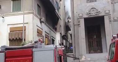 بالفيديو.. قارئ يشارك بفيديو لحريق شقة شارع عدلى