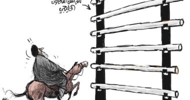 كاريكاتير صحيفة سعودية.. اتحاد دول مجلس التعاون الخليجى ضد إيران