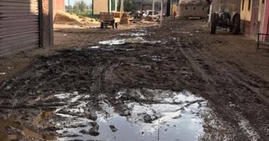 شكوى من وجود كتل طينية بطريق "بحر البقر - أبو شادر" بالشرقية
