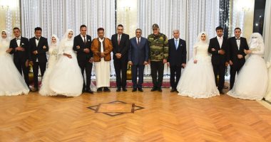 صور.. محافظة مطروح تنظم حفل الزفاف الجماعى السنوى لـ 34 عريس وعروس