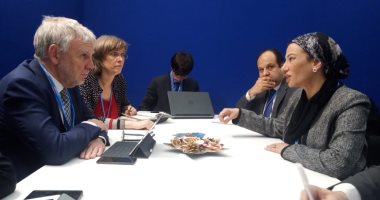 وزيرة البيئة تستعرض الموقف التفاوضى للمجموعة العربية وتبحث التعاون مع ألمانيا وبريطانيا