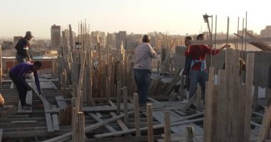 إيقاف 6 حالات بناء مخالف فى 3 أحياء بالإسكندرية.. صور
