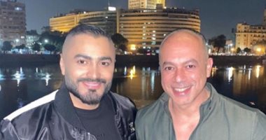 تامر حسنى يشكر أصدقائه على حفل جائزة جينيس: "بحبكم كلكم"