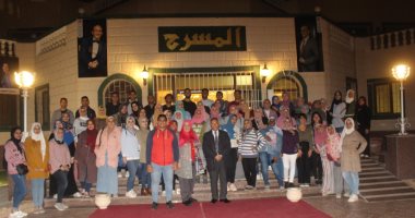جامعة القاهرة ترسل وفد طلابى لمسرح محمد صبحى..والخشت: الفن يحرر الوجدان