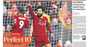 صحف إنجلترا تحتفل بثنائية محمد صلاح ضد واتفورد.. صور