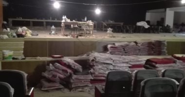 استئناف أعمال الصيانة بقصر ثقافة العريش لإعادة تشغيله بعد توقف استمر 9 سنوات
