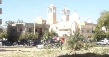 صور.. استعدادات أمنية لتأمين كنائس الوادى الجديد خلال عيد الميلاد المجيد