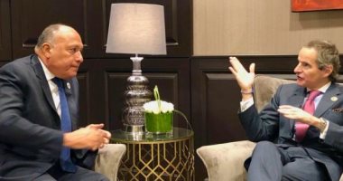 مدير وكالة الطاقة الذرية بعد لقائه سامح شكري: مستمرون فى تطوير التعاون