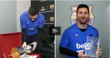 ميسى يتسلم جائزة أفضل لاعب و"البيتشيشي" في الدوري الإسباني
