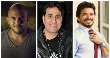 محمود العسيلى وأحمد شيبة ومصطفى حجاج يجتمعون فى حفل رأس السنة