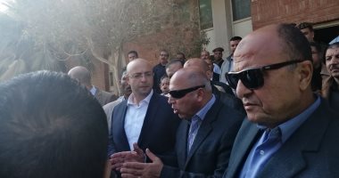 وزير النقل يصل ورش كوم أبوراضى ببنى سويف ضمن زيارة لتفقد المشروعات الخدمية