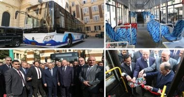محافظة القاهرة تشغل أول أتوبيس يعمل بالكهرباء بالنقل العام بـ 4 ملايين.. مكيف ويهبط للراكب ويسمح بصعود الكراسى المتحركة وتذكرته بـ10 جنيهات.. وتشغل 30 أتوبيسا بالغاز الطبيعى والتذكرة بـ5 جنيهات.. والتصنيع محلى