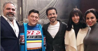 شاهد.. أحمد داوود ودينا الشربينى ونسرين أمين من كواليس "يوم 13"