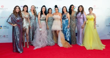 مشاهير العالم يخطفن الأضواء بإطلالاتهن فى حفل Global Gift Gala بدبى