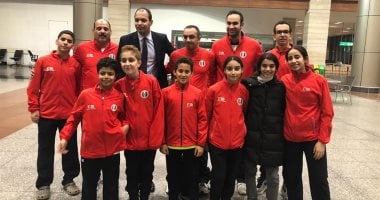 وصول البعثة المصرية لناشئى الاسكواش إلى مطار القاهرة