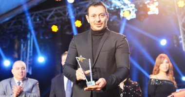 تكريم النجم مصطفي شعبان عن مسلسل " أبوجبل " في حفل نايل دراما لتكريم النجوم