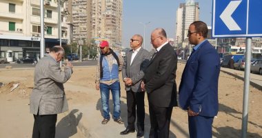 محافظ القاهرة ونائبه يتفقدان أعمال تطوير ميدان روكسى.. صور