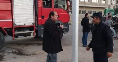 السيطرة على حريق أمام ديوان عام محافظة القليوبية ببنها 
