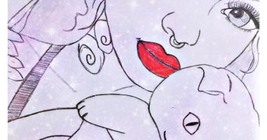 قارئة تشارك "صحافة المواطن" برسومات فنية باستخدام الفحم والقلم الرصاص