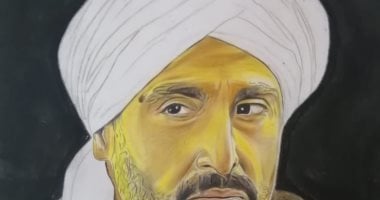 قارئ يشارك صحافة المواطن بموهبته فى الرسم