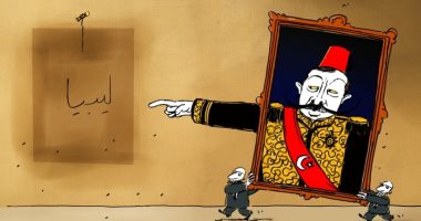 كاريكاتير صحيفة إماراتية.. أردوغان يحلم بتكرار الاحتلال العثمانى لليبيا